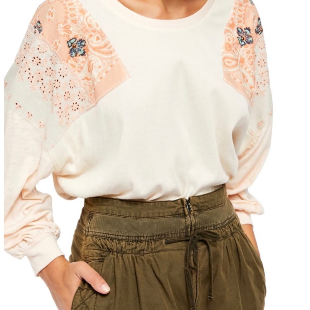 Free People Feelin It Top Alabaster Combo